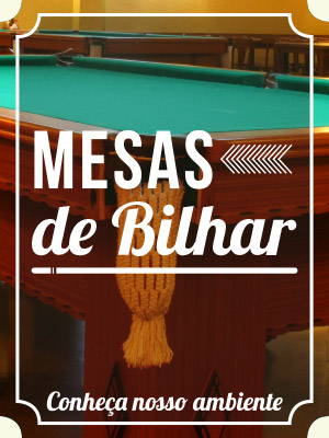 7 mesas de bilhar - conheça nosso ambiente